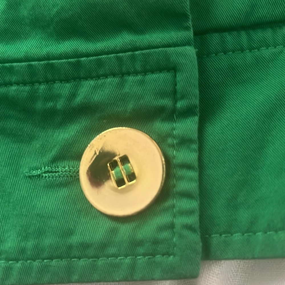 - Live a Little Size XL Kelly Green Button Down Women’s Jacket Long Sleeve - Picture 9 of 11